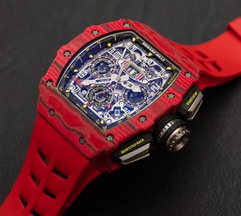 red richard mille watch|richard mille chrono.